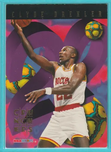 1995 Hoops Number Crunchers Clyde Drexler #19 front
