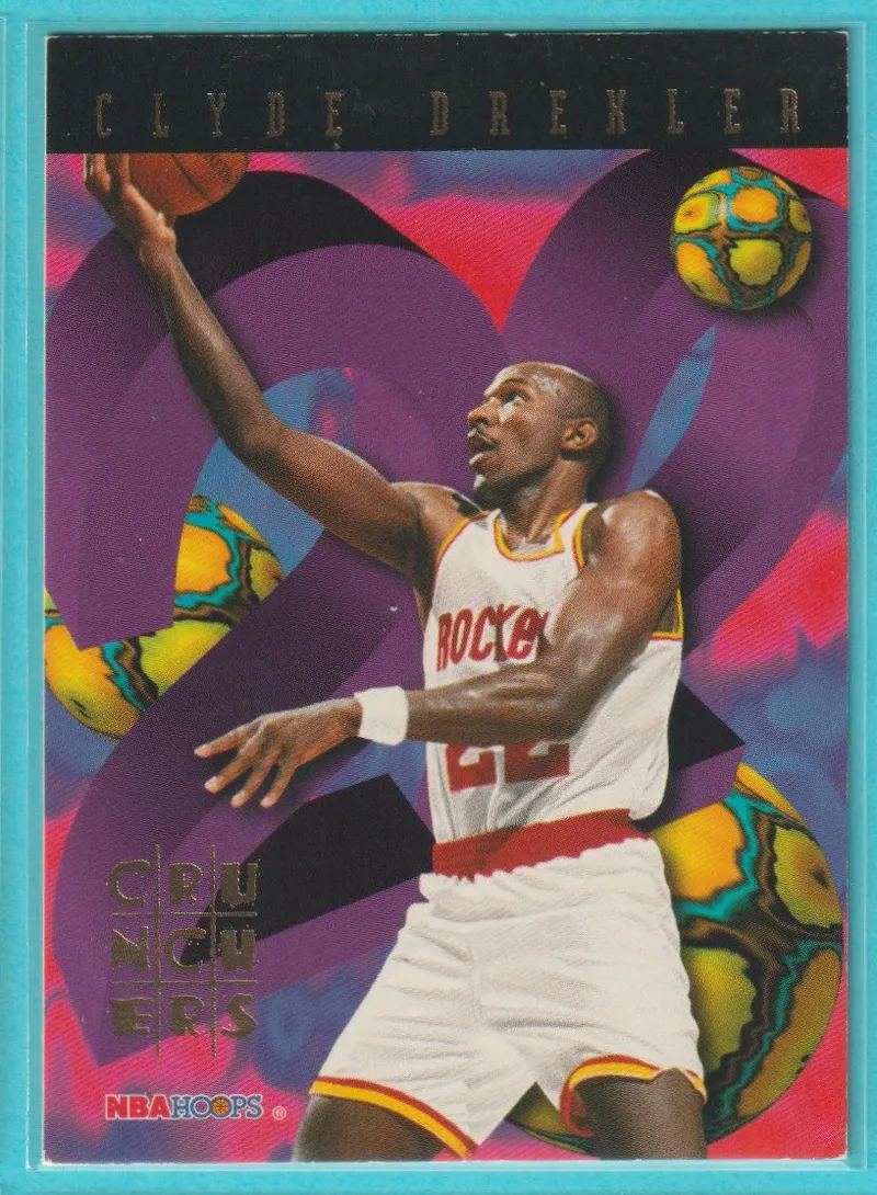 1995 Hoops Number Crunchers Clyde Drexler #19 front